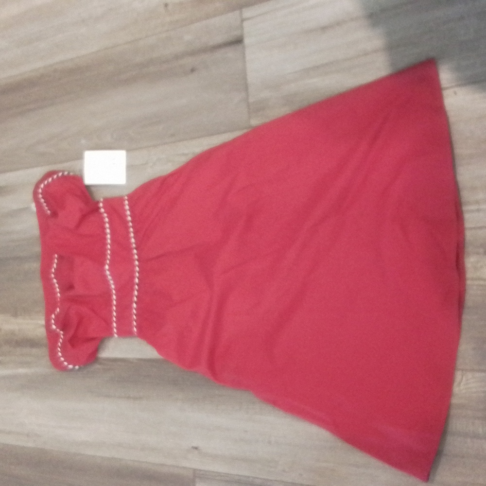 Taboo red strapless dress